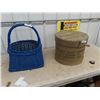 Image 1 : Cheese Box w Medo-land Dairy Product Label, St. Boniface MB & Large Basket