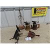 Image 1 : 2 Blow Torches, 1) Labelled Coleman, Saw Vice GRinder & Hanging Scale