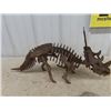 Image 3 : 24" Metal Dinosaur Skeleton & Ancient Native Stone Hammer
