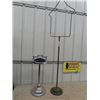 Image 1 : Antique Brass Bird Cage Stand 65" High & Ashtray Stand