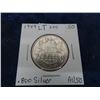 Image 1 : Canada 1949 Half- Dollar .800 Silver AU 50