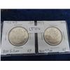 Image 1 : Canada 1952 WD & 1953 Half-Dollar .800 Silver X Fine