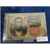 Image 1 : USA 1874 Series 10 Cent Fractional Currency Note VF Cond