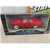 Image 3 : Vintage 1955 Corvette Friction Car Die Cast T-Bird Quaker State Sign Modern 12" x 16'