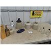 Image 1 : 4 Various Sizes Jugs & Crocks & Liquor Bottles & Pharmacy Bottles