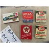 Image 3 : 4 CAA MB Motor Leauge Emblems & 5 Vintage Gas Station Matches, ROCO , BA , ESSO & Texaco