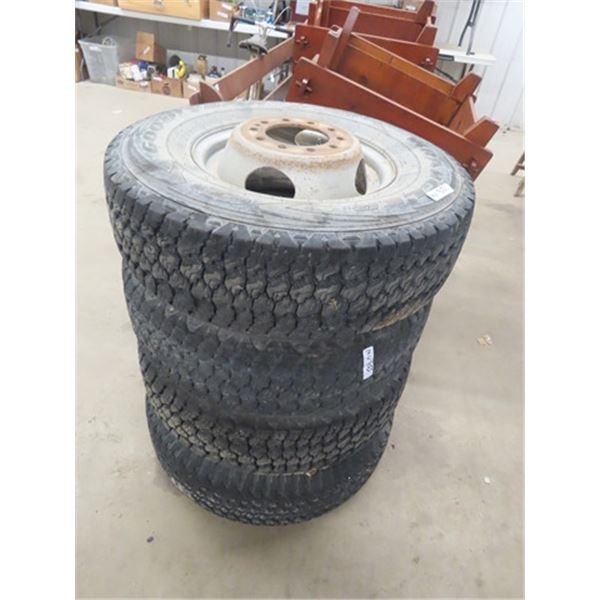 4 Tires & Rims LT 235/ 85 R 16- Off Ford 1 Ton