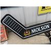 Image 2 : Neon Molson Sign - Shape of Goalie Stick 48"L- Not Working