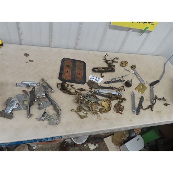 Vintage Door Hardware, Ice Box, & Furniture Pulls Plus More