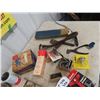 Image 2 : Old Tools, Wrenches, Cobbler Set, Some Hardware, Cast Lamp Base Plus
