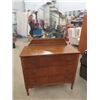 Image 1 : Dresser & Mirror, Dresser is 34" x 38" x 18" Plus Mirror 29" X 31"