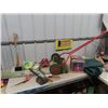 Image 1 : Reel Push Mower, Axe, Camping Shovel, Hedge Trimmer, & 2 Coveralls Size 48 Plus More!