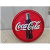 Image 2 : 2 Modern Light Up Coca Cola Button 12" RD & Metal Sign 9" x 26":