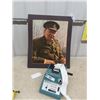 Image 1 : Winston Churchill Print 20" x 24" , & Olivetti Adding Machine