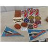 Image 1 : Various Patches, Chiefs, Winnipeg, Curling 1950's , A&W & Pennant - Canada Shiplines