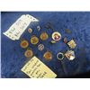 Image 1 : Approx 14 VintaageCar Related Watch Fobs, & Pins, , 6 License Plates -  Dessert Storm, National Guar