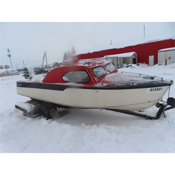 1960 16' -Aroliner Cabinaire Boat - Alum Body, all Riveted.  1964 Mercury 50 HP -25th Anniversary