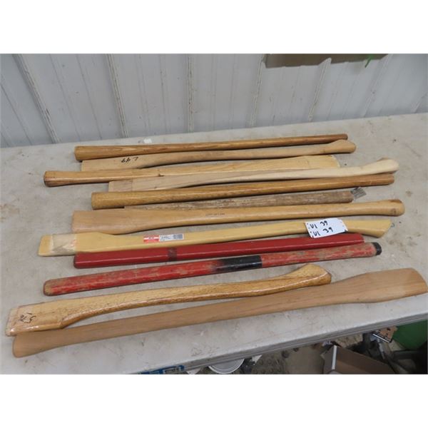 Approx 12 New Axe & Slesge Handles