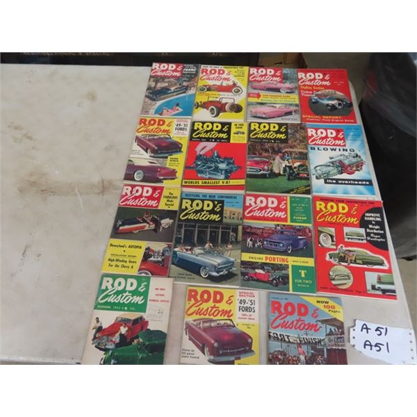 Approx 15 -1950's Rods Custom Magazines