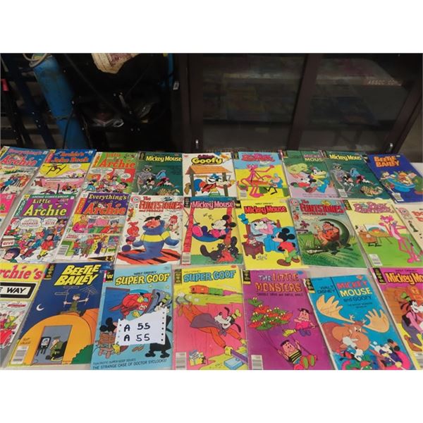 Approx 28 Comics - Archie, Flinstones, Pink Panther & More~!