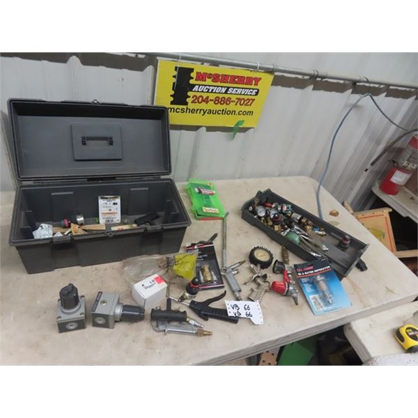 Tool Box Full -Air Blower , Connectors, Gauges, Tire Repair & More!