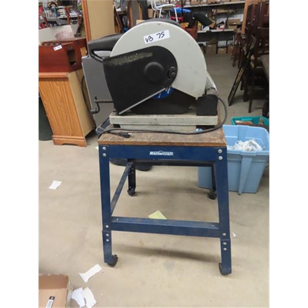 Metal Chop Saw on Stand