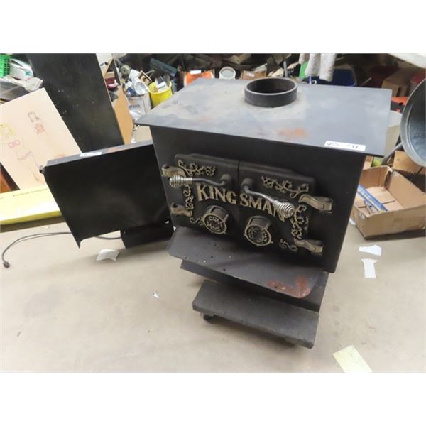 Kingsman 2 D Wood Heater w Fan Attachment