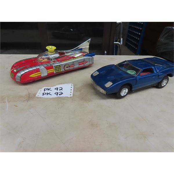 2 Metal Cars - Battery Operated