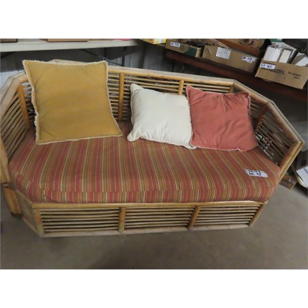 Wicker Settee 65" L