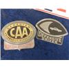 Image 4 : 2 -1957 MB License Plates, & 2 Canada Federal License Plates CAA Tag & Defensive Driver Tag
