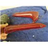 Image 2 : 60's Tail Light Lens, Motorcycle Horn, 2 Steering Knobs, Bake Light Wing off Pontiac Hood Ornament ,