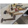 Image 3 : Approx 12 Hammers, Hatchet, Ball Peine Hammer, Claw, Sledge , Brass & Rubber Mallet