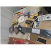 Image 5 : Qty of Autobody Tools, Sanders, Wdges, Hammers, Dent Pullers, & Storage Tub Plus