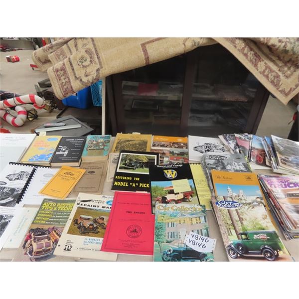Model A Ford Restoration Mags, & Brochures, 20 Plus Classic Truck Mags, Model A Ford News Mags Plus 