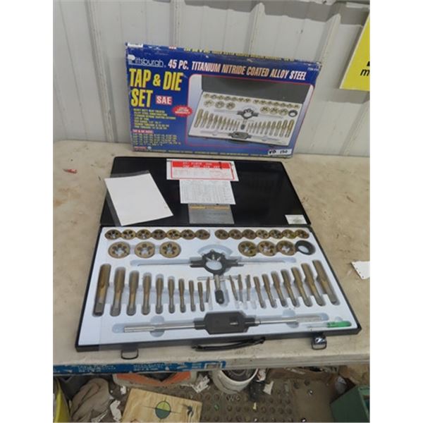 New 45 Pc Tap & Die Set