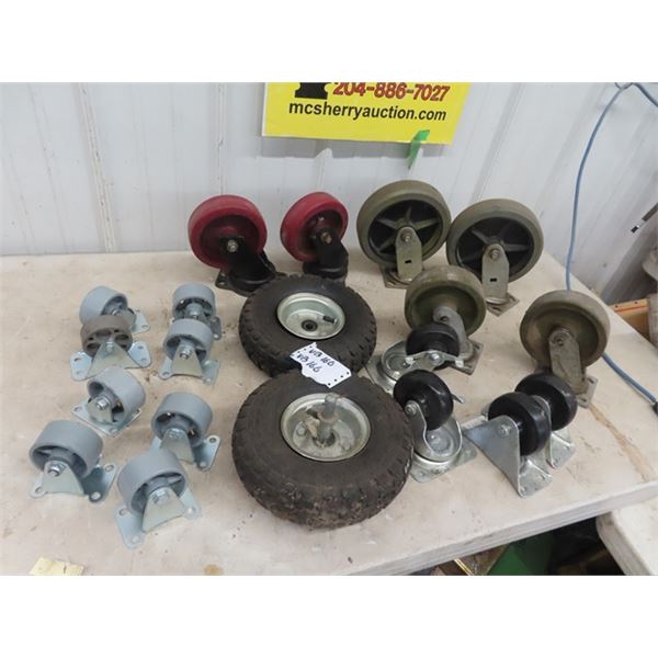 Approx 18 Castors & Dolly Wheels