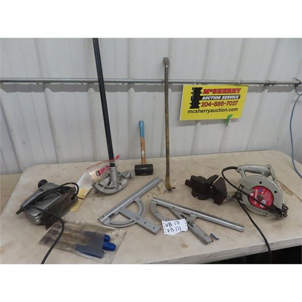 Jig Saw, Circ Saw, Pipe Bender, Wood Chisel Vice,  Plus More!