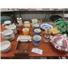 Image 1 : (SX) Vintage Kitchen Items, 5 -Campbell Soup Bowls, Grand Ole Opry Plate, Butter Dish S& P