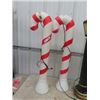 Image 2 : 4 Blow Moulds- 2 Candy Canes & 2 Lamp Posts