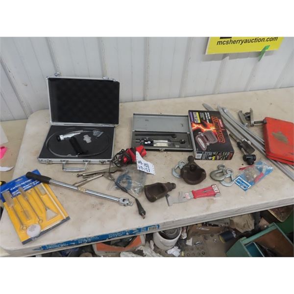 Compensation Planimeter, Chain Saw Sharpener, Scope, LED Lights,  Pullers, Plus More!