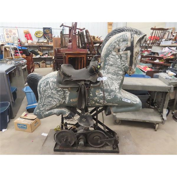 Old Coin Operated Ride on Horse