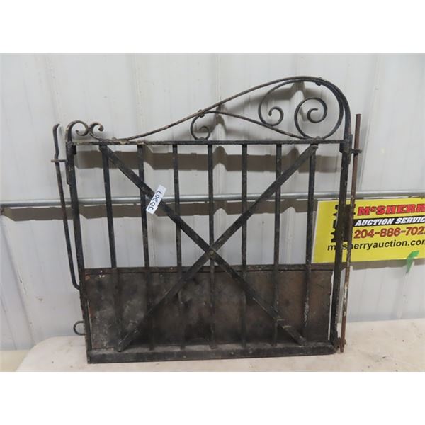 Old Wrought Iron Yard Gate 36" X 34: