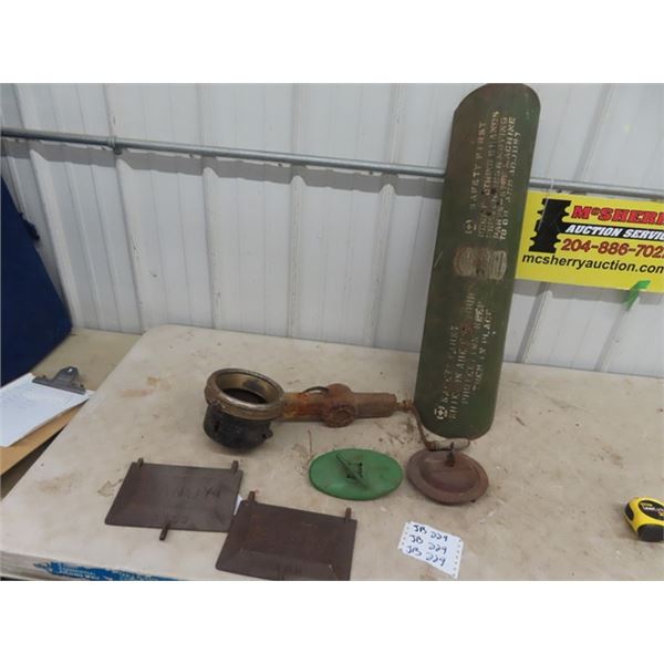 2 Danby Implement Casting, Rad, Lid, & Massey Harris Guard Plus More!