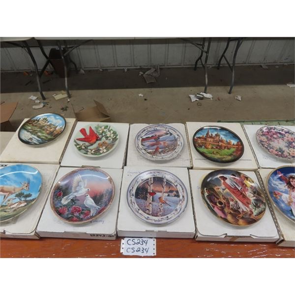 (CS) 10 Collector Plates, w Authenticity Papers