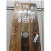 Image 2 : Wooden Christmas Stocking Rack, 68" x 12.5"