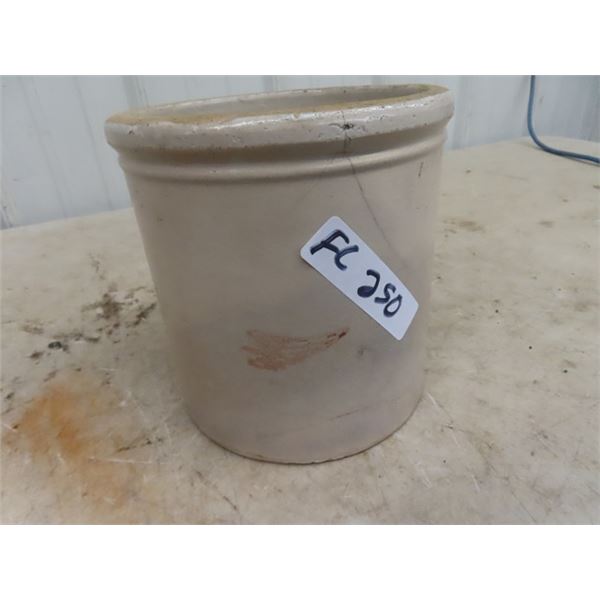 Red Wing 1 Gal Crock - Small Wing Ration Size - War Time Era, Has Crack Lines