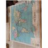 Image 1 : 1952 Roll Up Map of The World 42" x 36"