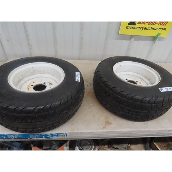 Set of 2 20.5 x 8.0-10 Tire & Rims - New