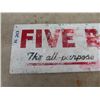 Image 2 : Five Rose Flour Metal Sign 9" x 27.5"