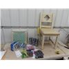 Image 1 : Chair & Lunch Kit, Fish Pond Decor, B Party Table Cloth, 3x16"x 16" x 1' Filter Furnace Plus More!